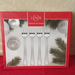 Holiday Cheese Forks Set of 4